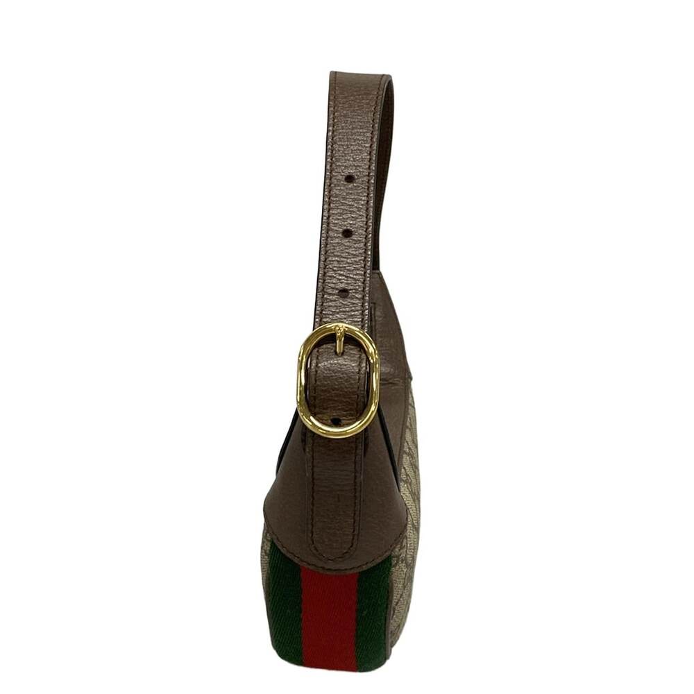 Gucci Ophidia GG Mini Bag Handbag 658551 Beige Ebony Dark Brown PVC Leather - Picture 4 of 15